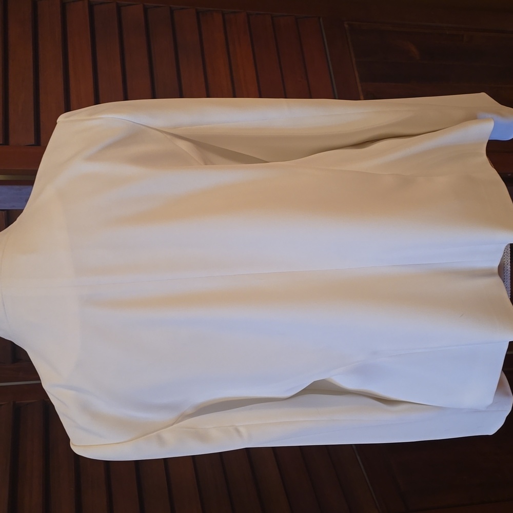 Ivanka Trump Classic Cream Blazer with Gold-tone Accents - Picture 5 of 8